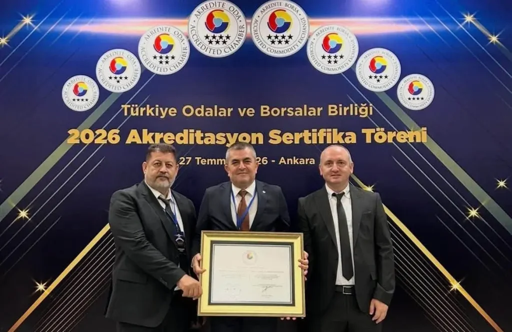 Dörtyol TSO’na akreditasyon sertifikası