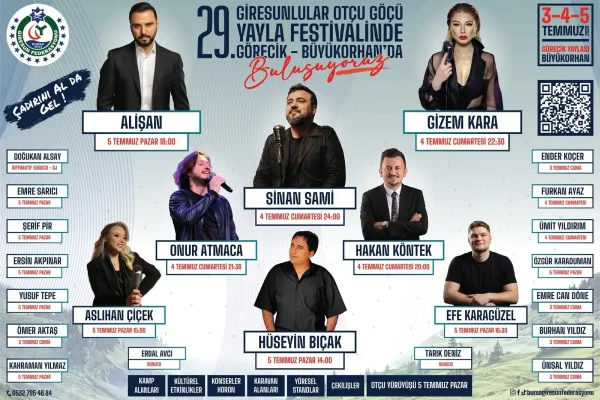 Bursa’da Giresunlular Otçu Göçünde buluşacak