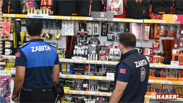 Zabıta ekipleri Aksaray’da kırtasiyeleri mercek altına aldı