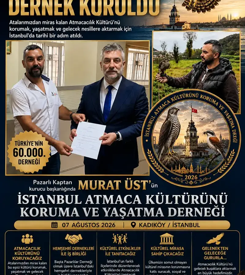 Atmacacılık kültürü için İstanbul’da yeni bir dernek kuruldu