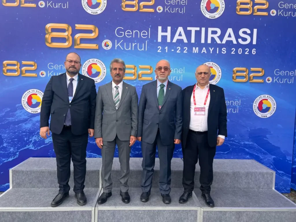Elazığ Ticaret Borsası heyeti TOBB genel kuruluna katıldı