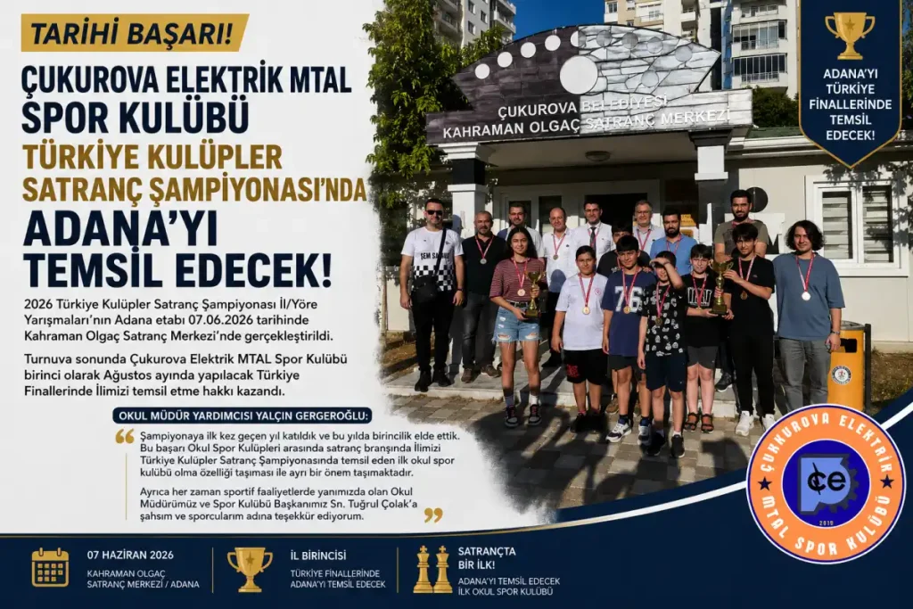 Çukurova Elektrik MTAL Spor Kulübü’nden başarı