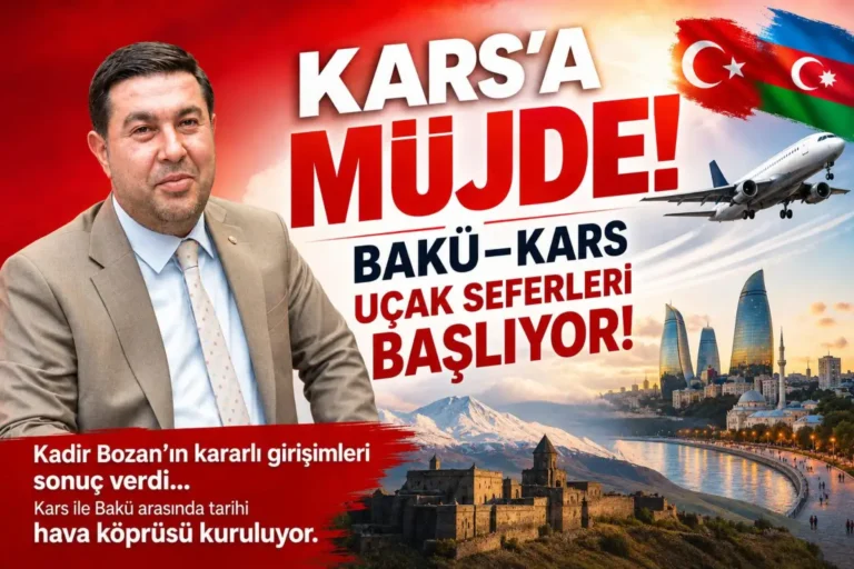 Kars ile Bakü arasında hava köprüsü kuruluyor