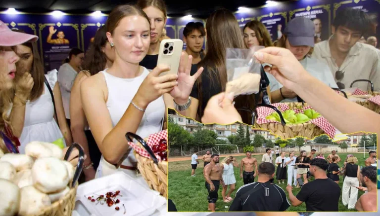 Korkuteli’de geleneksel güreş kültürü turistlerle buluştu