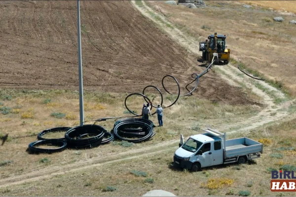 Abalı Köyü’nde 7,5 Kilometrelik İçme Suyu Hattı Yapılıyor