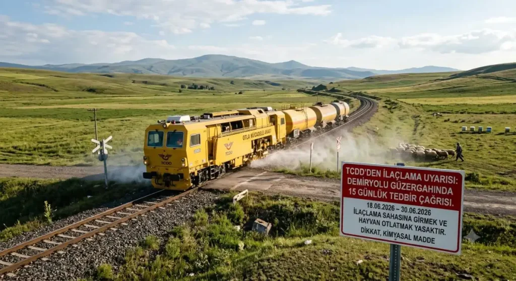 TCDD’den ilaçlama uyarısı: Demiryolu güzergâhında 15 günlük tedbir çağrısı