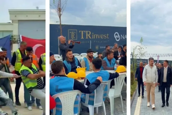 TRinvest şantiyesinde 1 Mayıs etkinliği düzenlendi
