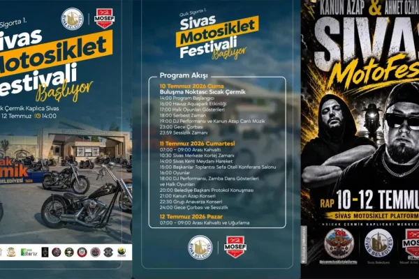 Sivas’ta motor tutkunlarının buluşması başlıyor! 3 günlük festival için geri sayım