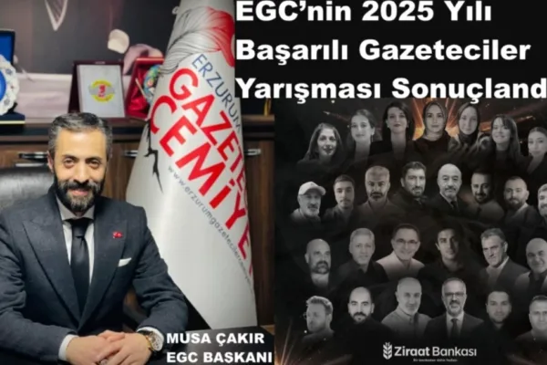 Erzurum Gazeteciler Cemiyeti 2025 Başarılı Gazeteciler Yarışması sonuçları açıklandı