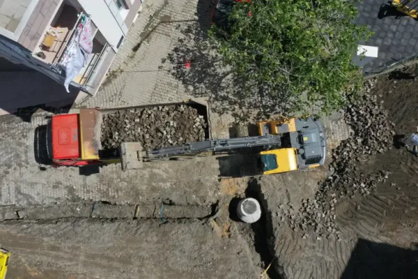 Ünye’de yağmur suyu sorunları çözüme kavuşuyor