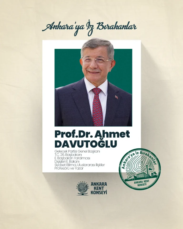 AKK Ankara’ya İz Bırakanların konuğu Prof. Dr. Ahmet Davutoğlu oldu