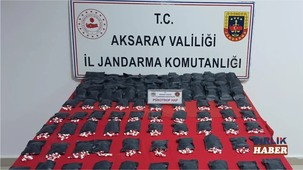 Aksaray’da 14 Bin 672 Adet Sentetik Ecza Ele Geçirildi