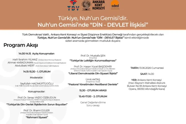 Ankara’da “Din-Devlet İlişkisi” paneli düzenlenecek