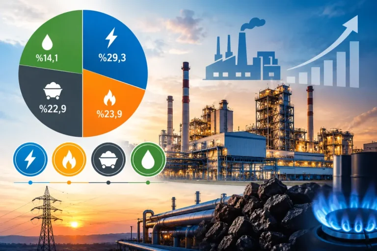 Sanayide enerji tüketiminin lideri elektrik oldu