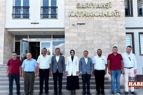 AK Parti Heyetinden Sarıyahşi Kaymakamı Arıkan’a Ziyaret
