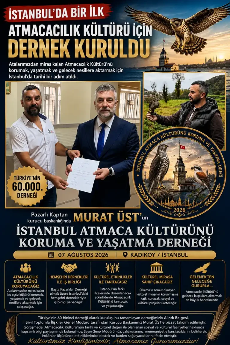 Atmacacılık kültürü için İstanbul’da yeni bir dernek kuruldu
