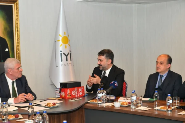 AKK Başkanı Yılmaz İyi Parti Genel Başkanı Dervişoğlu’nu ziyaret etti