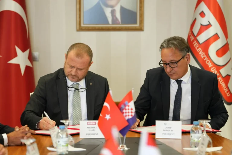 RTÜK ile Hırvatistan Elektronik Medya Düzenleyici Ajansı (AEM) arasında kurumsal iş birliğini güçlendirmek için mutabakat imzalandı
