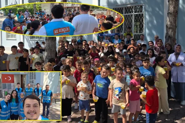 AK Parti Burdur il gençlik kollarından Kur’an Kursu öğrencilerine serinleten sürpriz