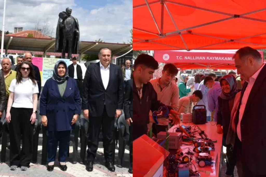 Nallıhan’ın taze beyinleri eserlerini sergilediler