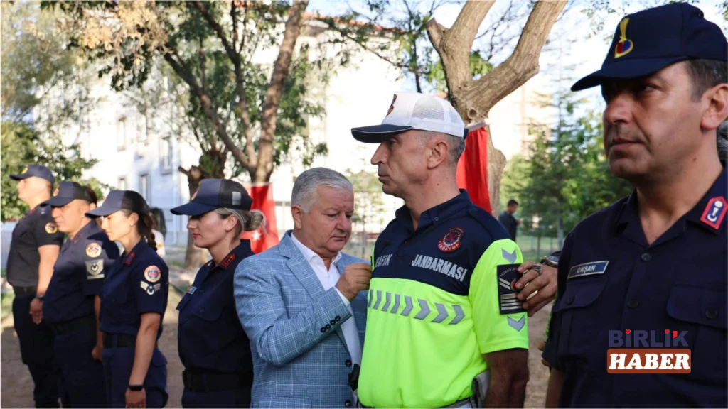 Aksaray Jandarmada rütbe heyecanı!