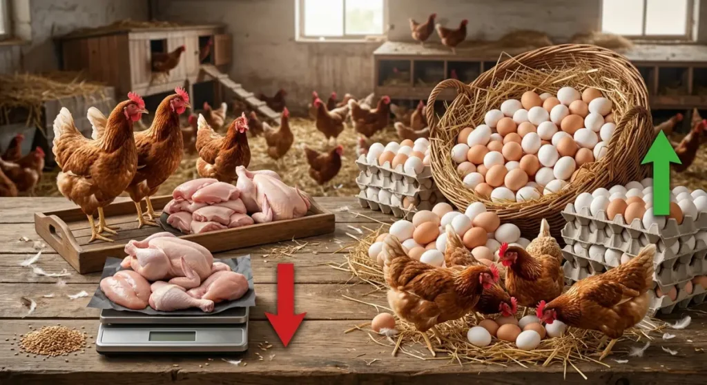 Mayısta tavuk eti üretimi geriledi, yumurta üretimi arttı