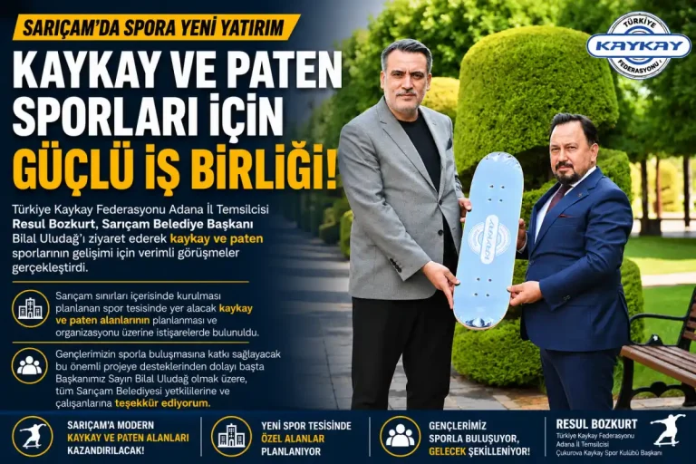 Sarıçam’da kaykay ve paten sporları için iş birliği