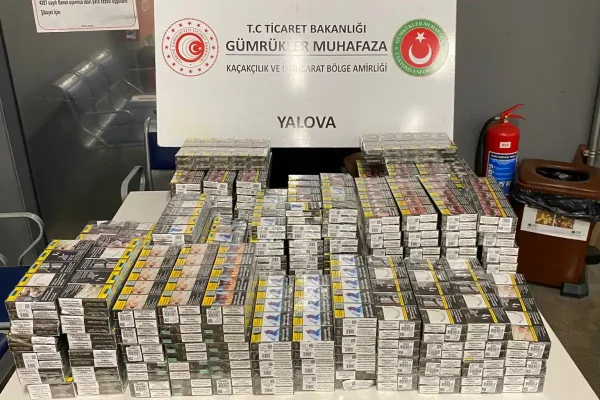 Yalova’da gümrükte kaçak sigara alarmı