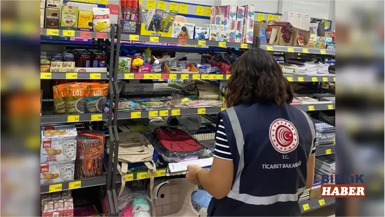 Aksaray Ticaret İl Müdürlüğü’nden kırtasiye denetimi