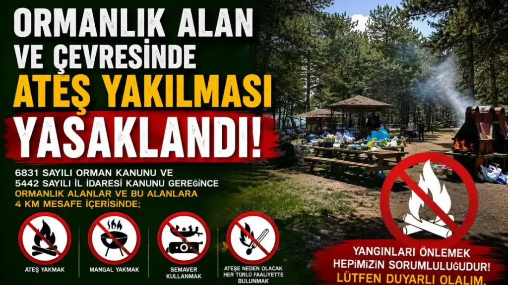 Kars’ta orman yangınlarına karşı sıkı tedbirler