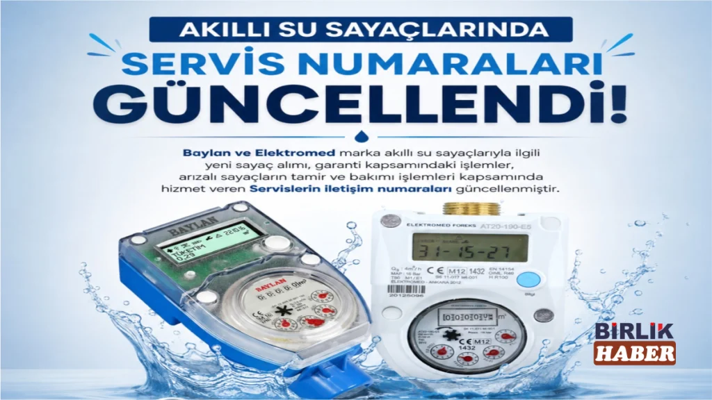 Aksaray Belediyesi Sayaç Servis Numaralarını Güncelledi